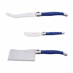 3-dielny set modrých nožov na servírovanie syrov Jean Dubost