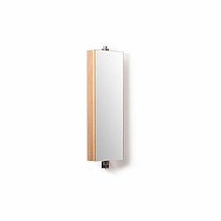 Bambusová kúpeľňová skrinka so zrkadlom Wireworks Domain Bamboo, výška 71 cm