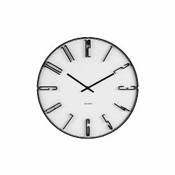 Biele nástenné hodiny Karlsson Sentient, Ø 40 cm