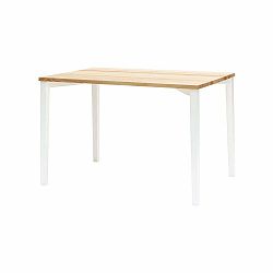 Biely jedálenský stôl Ragaba TRIVENTI, 80 × 120 cm