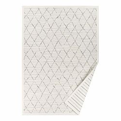 Biely vzorovaný obojstranný koberec Narma Vao, 160 × 230 cm