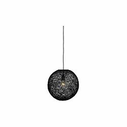 Čierne stropné svietidlo LABEL51 Twist, ⌀ 45 cm