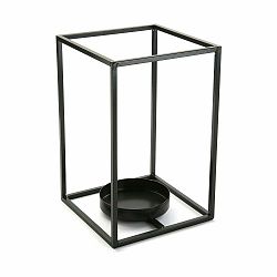 Čierny svietnik VERSA Cube, výška 29,5 cm