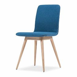 Modrá stolička z dubového dreva Gazzda Ena