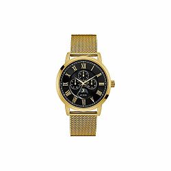 Pánske hodinky s antikoro remienkom v zlatej farbe Guess W0871G2