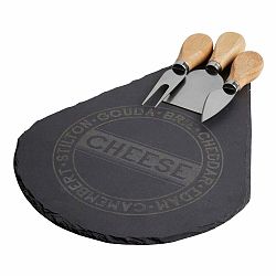 Servírovacia doštička na syr s 3 nožmi Premier Housewares Cheeso Set
