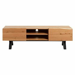 TV stolík z dreva bieleho duba Unique Furniture Oliveto