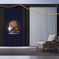 Vianočný záves Santa, 140 x 260 cm