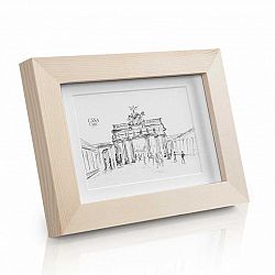 Casa Chic Edinburgh, rám na obrázky, obdĺžnikový, fotky 10 x 15 cm, pasparta, pravé drevo 
