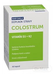 Babysmilk Colostrum + Vitamín d3 + k2 60 kapsúl