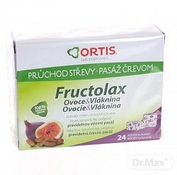 Fructolax Ovocie a vláknina Kocky 24 ks