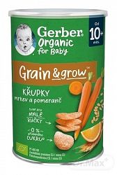 GERBER Organic chrumky s mrkvou a pomarančom 35 g