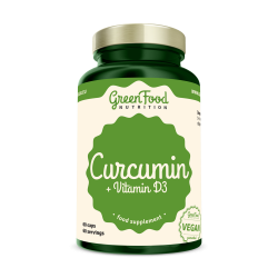 GreenFood Curcumin + Vitamin D3 60 kapsúl