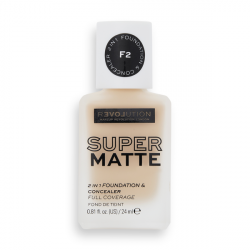 Revolution Relove Super Matte 2 in 1 Foundation & Concealer make-up F2 24 ml