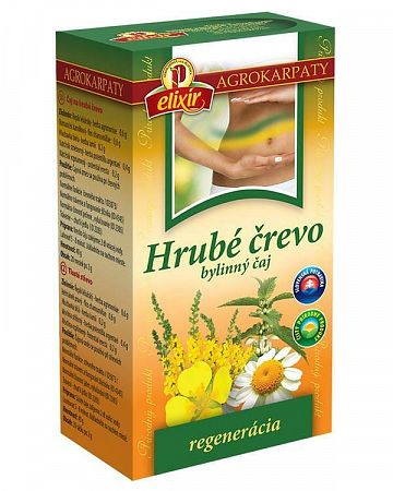 Agrokarpaty HRUBÉ ČREVO bylinný čaj čistý prírodný produkt 20 x 2 g