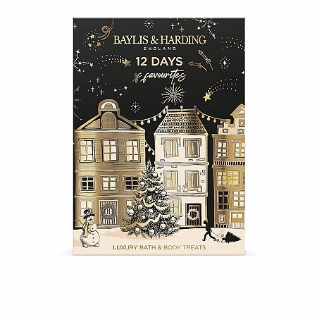 Baylis & Harding Adventný kalendár Dvanásť dní do Vianoc - Mandarínka & Grepfruit, 12ks
