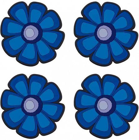 Bellatex prestieranie 1100/051 kvet modrý 10x10cm