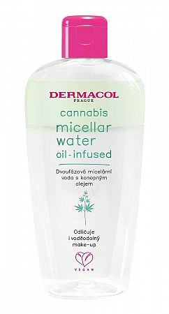 Dermacol Cannabis Micellar Water Dvojfázová micelárna voda s konopným olejom 200 ml
