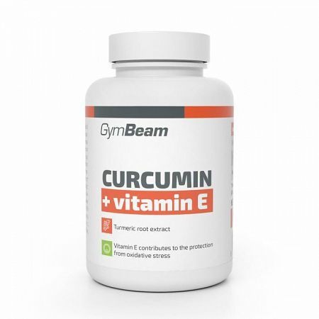 GymBeam Kurkumín + Vitamín E 90 tabliet