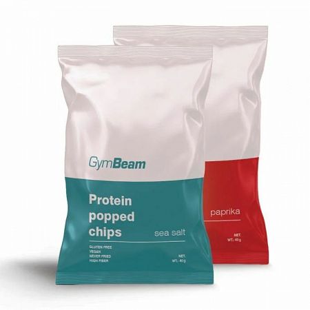 Gymbeam proteinové chipsy chilli a limetka 40 g