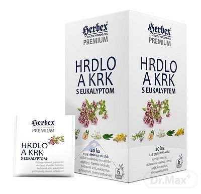 HERBEX Hrdlo a krk s eukalyptem 20 x 1,5 g