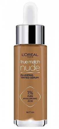 L'Oréal Paris True Match Nude Plumping Tinted Serum sérum pre zjednotenie farebného tónu pleti 5-6 Medium Tan 30 ml
