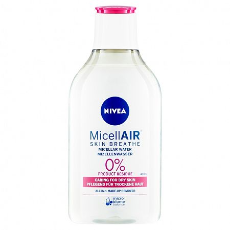 Nivea MicellAir Jemná micelárna voda pre suchú až citlivú pleť 400 ml