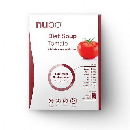 NUPO diétna polievka paradajková prášok diétna polievka 12×32 g
