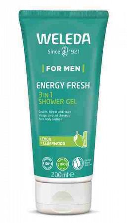 WELEDA ﻿For Men Energy Fresh 3 v 1 200 ml